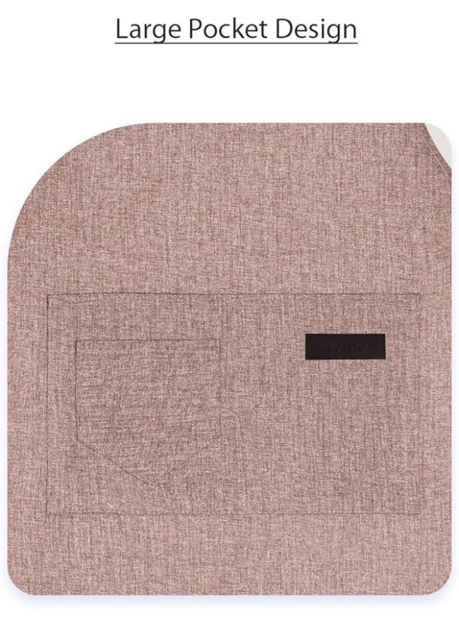 High-End Kitchen Apron Oil Proof Dirt Proof Dust Proof – Professional Bib Apron with Modern Stylish Design – Heavy Duty Wear-Resistant Fabric with Adjustable Shoulder Straps and Front Pockets – Premium Work Apron for Cooking, Chef, Barista, Cafe, Baking, BBQ, Craft and Art Work - Image 5